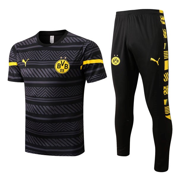 Maglia Borussia Dortmund Set Completo 22/23 Grigio